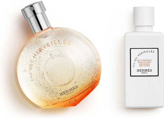 Hermes Eau Des Merveilles Women's Set with Body Lotion 2pcs