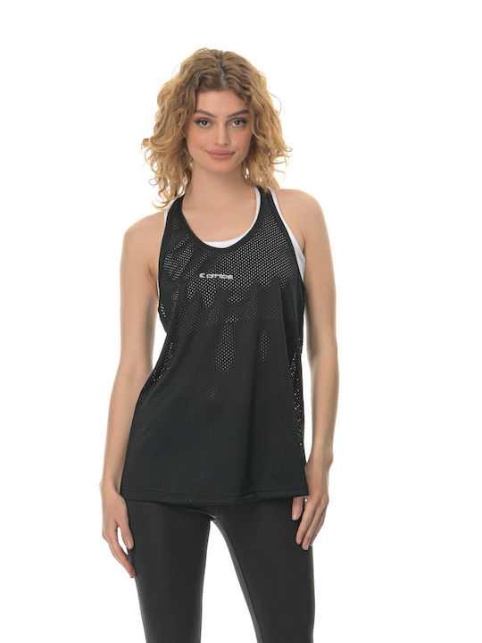 Athlos Sport Femeie Sport Bluză Fără mâneci Neagră