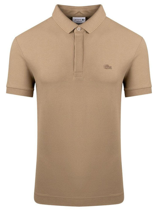 Lacoste Men's Short Sleeve Blouse Polo Beige