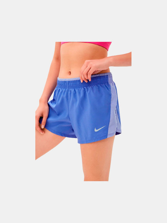 Nike Dri-Fit Αθλητικό Γυναικείο Σορτς Μωβ