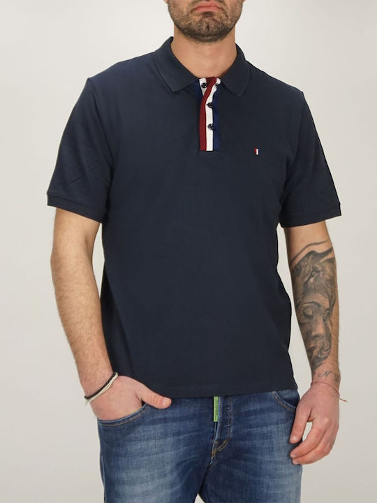 Jack & Jones Ανδρικό T-shirt Polo Navy Μπλε