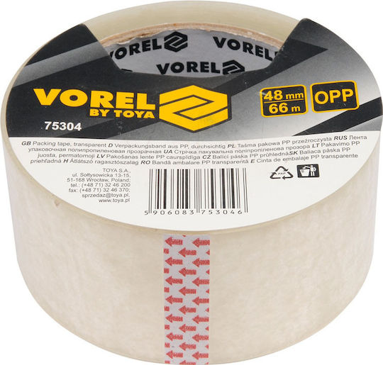 Vorel Film de Ambalare 48mm x 66m Transparent