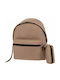 Polo Mini Gecko Παιδική Τσάντα Πλάτης Μπεζ 22x14x32εκ.