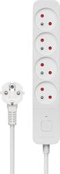 Savio Steckdosenleiste Sicherheit 4-fach mit Kabel 3m Savio Steckdosenleiste Sicherheit 4-fach mit Kabel 3m