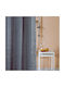Kentia Toby Fabric Shower Grommet Curtain 240x180cm 24