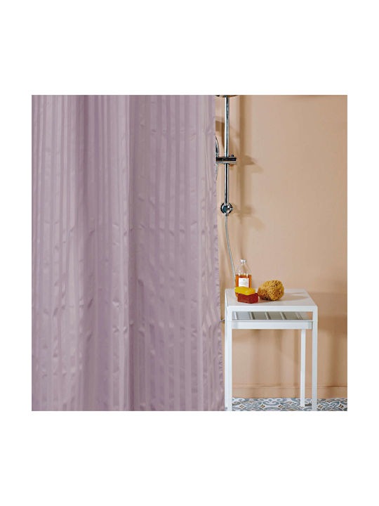 Kentia Toby Fabric Shower Grommet Curtain 180x1...