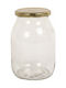 Uniglass Vase General Use with Lid Glass Transparent 1062ml