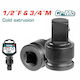 Total Adapter Pneumatisch with Socket 1/2'' and Output 3/4''