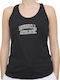 Women's Sports Sleeveless Black Blouse