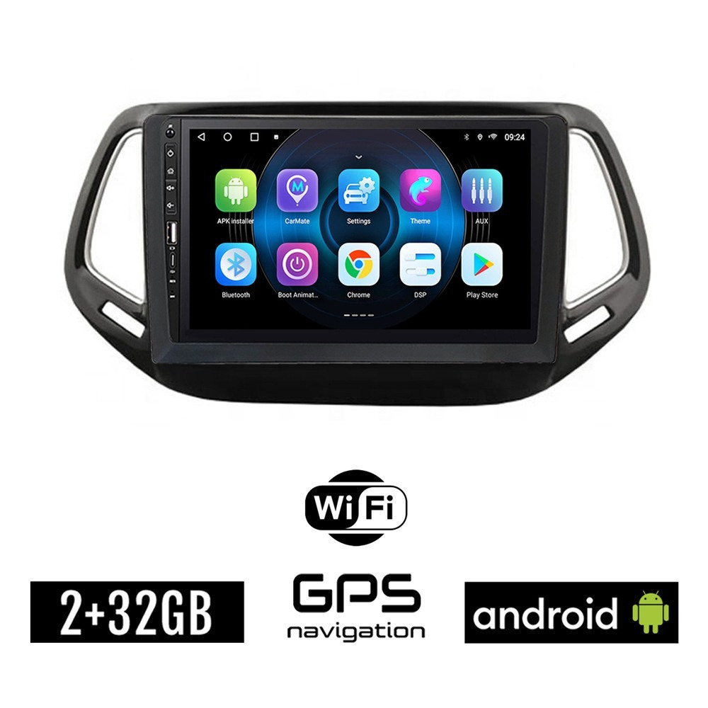 Booma Ηχοσύστημα Αυτοκινήτου για Jeep Compass 2017+ (Bluetooth/USB/WiFi/GPS) με Οθόνη Αφής 9