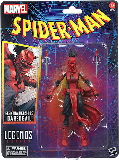 Action Figure Elektra Natchios Daredevil Marvel Legends Spider-Man for 4+ years old Years 15cm.