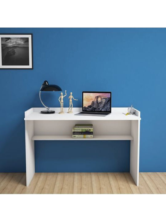 Γραφείο White Ξύλινο Λευκό 118x58x80εκ.