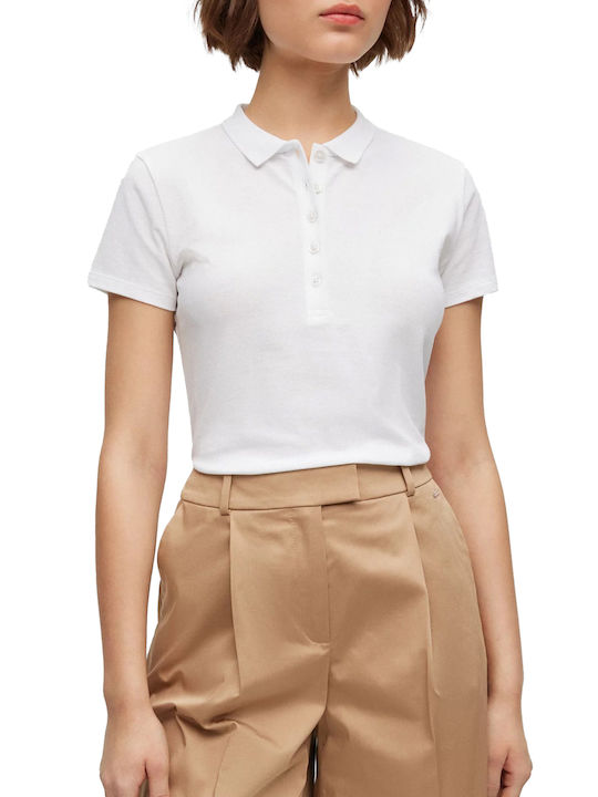 Hugo Boss Women's Polo Shirt Short Sleeve White
