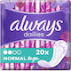 Always Dailies Normal To Go Σερβιέτες 2 Σταγόνες 20τμχ