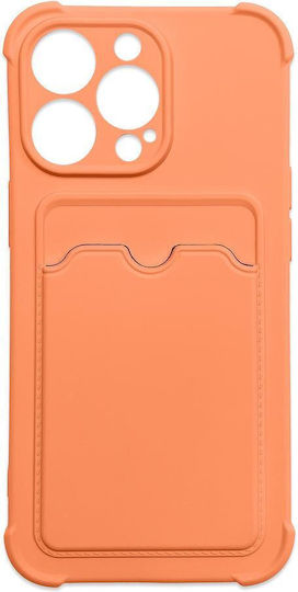 Hurtel Card Armor Umschlag Rückseite Silikon mit Kartenhalter Orange (Redmi Note 10 / 10s / Poco M5s)