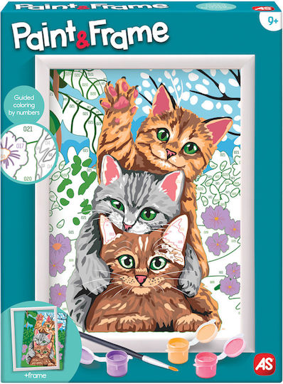 AS Ζωγραφική Paint & Frame Funny Kitties για Παιδιά 9+ Ετών