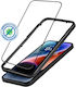 Crong Armour 3D 0.33mm Antibacterial Full Face Tempered Glass Μαύρο (iPhone 14 Pro)