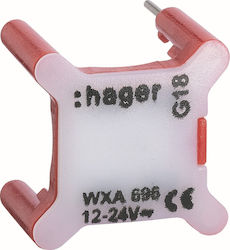 Hager Schalterleuchte in Rot Farbe WXA696