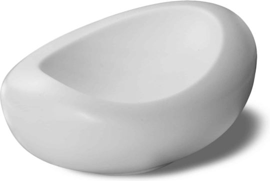 GTSA Gourmet Ninfa Σαλατιέρα από Πορσελάνη Λευκή 20x15x9cm