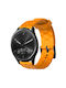Rhombus Pattern Каишка Силикон Жълт (Amazfit Bip / GTS / GTR42 / Watch3 41mm / Watch Active / Vivoactive 3) SYA002046901D