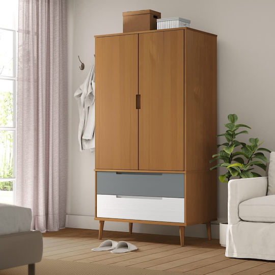 Molde Δίφυλλη Ντουλάπα 90x55x175cm Molde Δίφυλλη Ντουλάπα 90x55x175cm