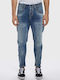 Baggy K4441 Herren Jeanshose mit Entspannter Baggy Anwendung Blau