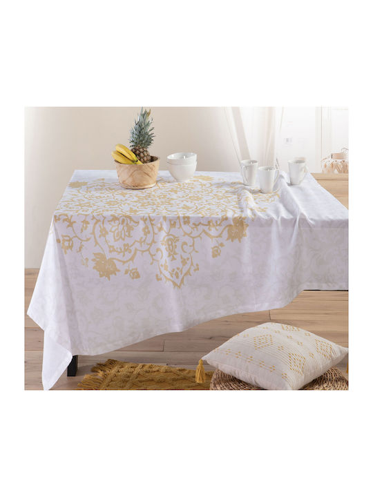 Nef-Nef Homeware Τραπεζομάντηλο Βαμβακερό Dreamer Yellow 140x180εκ.