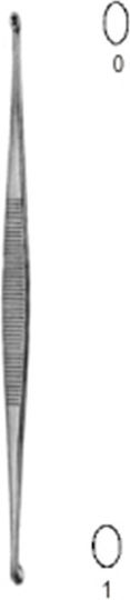 Hilbro Chirurgisches Hilfsmittel Knochenkürette 0/1 - 13,5 cm Willi 1Stück