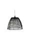 Koopman Pendant Light Black Bell with Socket E27 37x58cm
