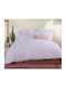 Nef-Nef Homeware Set Cearșafuri King Size cu Elastic 180x200+35cm. Merida 032893 Rose 4buc