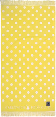 Greenwich Polo Club 3737 Beach Towel with Fringes Yellow 180x90cm