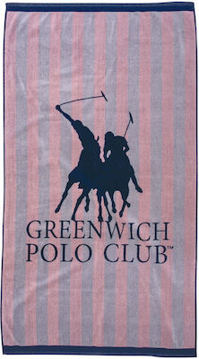 Greenwich Polo Club 3775 Πετσέτα Θαλάσσης Ροζ 180x90εκ.