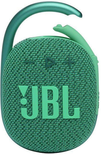 JBL Clip 4 Eco Αδιάβροχο Ηχείο Bluetooth 5W με Διάρκεια Μπαταρίας έως 10 ώρες Πράσινο