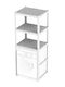 Bama Floor Bathroom Shelf Plastic with 3 Shelves 75x60x184cm