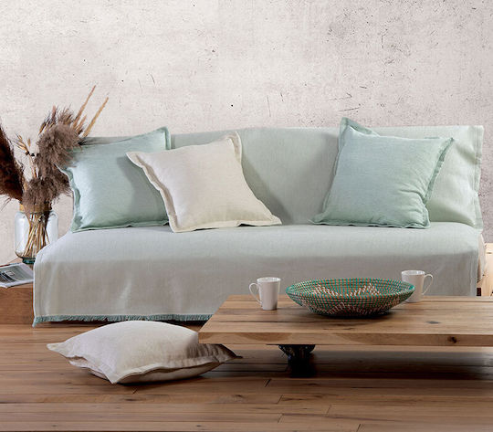 Nef-Nef Homeware Nature 22 Cuverturi Pentru Canapea De Fotoliu Jacquard 170x180cm Albastru Deschis