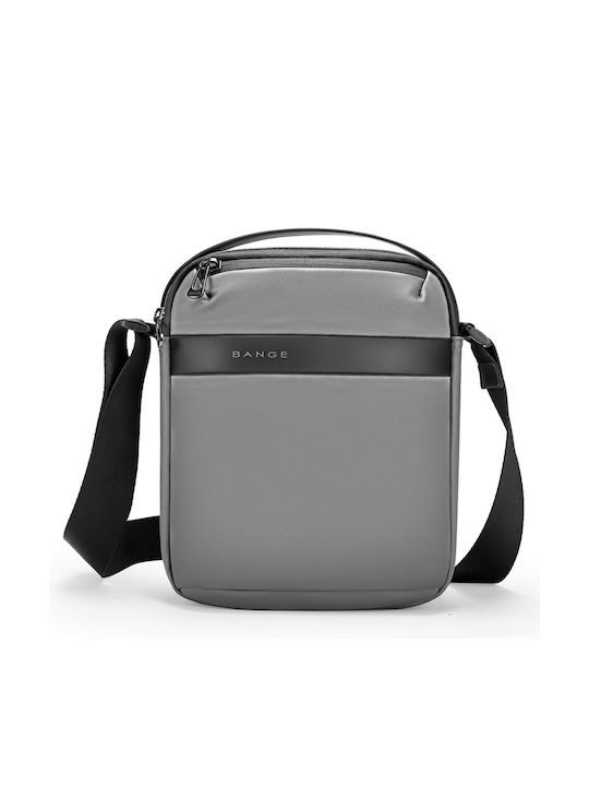 Bange Shoulder / Crossbody Bag with Zipper & Adjustable Strap Gray 19.5x9.5x24cm