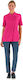Lafont Coat Chef 100% Cotton made Female Fuchsia with Long Sleeve Ginseng