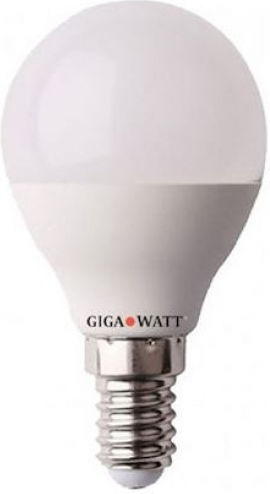 GigaWatt Λάμπα LED 7W για Ντουί E14 και Σχήμα G45 Ψυχρό Λευκό 720lm