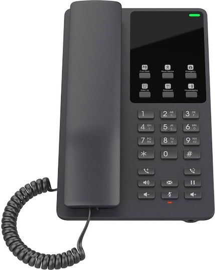 Grandstream GHP621 Verkabelt IP-Telefon mit 2 Linien in Schwarz
