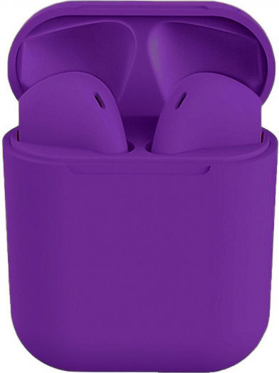 inPods 12 Ohrstöpsel Bluetooth-Freisprecheinrichtung Kopfhörer mit Schweißresistenz und Ladeetui Dark Purple