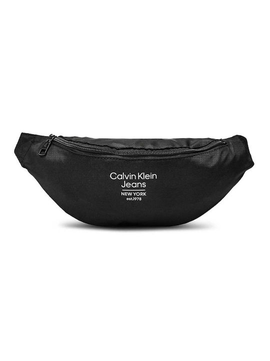 Calvin Klein Magazin online pentru bărbați Piele Bum Bag pentru Talie Negru