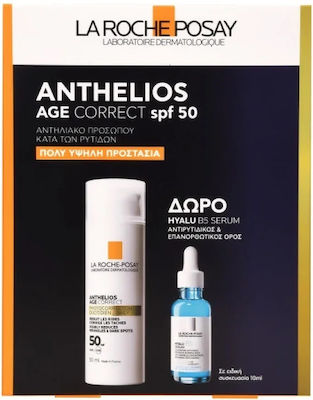 La Roche Posay Anthelios Age Correct Set with Sunscreen Face Cream & Serum