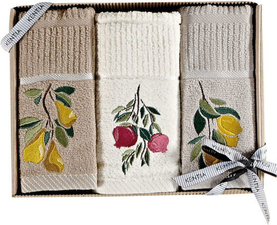 Kentia Regalo Πετσέτα Κουζίνας από 100% Βαμβάκι 40x70cm 3τμχ Kentia Regalo Πετσέτα Κουζίνας από 100% Βαμβάκι 40x70cm 3τμχ