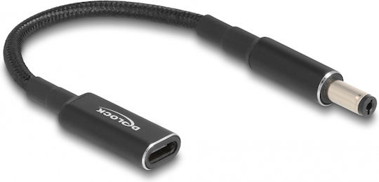 DeLock Καλώδιο USB-C female 5.5x2.1mm 0.15m 60039 1τμχ