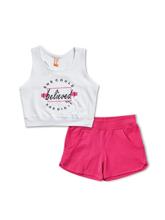 Reflex Kids Set with Shorts Summer 2pcs Fuchsia