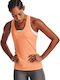 Under Armour Γυναικεία Αθλητική Μπλούζα Αμάνικη Fast Drying Πορτοκαλί