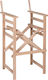 HomeMarkt Palmer Skeleton for Director's Chair Wooden 57x57x117cm Brown
