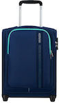 American Tourister Sea Seeker Cabin Travel Suitcase Fabric Navy Blue with 2 Wheels