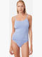 Fimelle Women's T-Shirt with Spaghetti Strap Light Blue