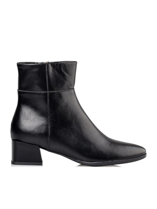Envie Shoes Leather Women's Ankle Boots Black